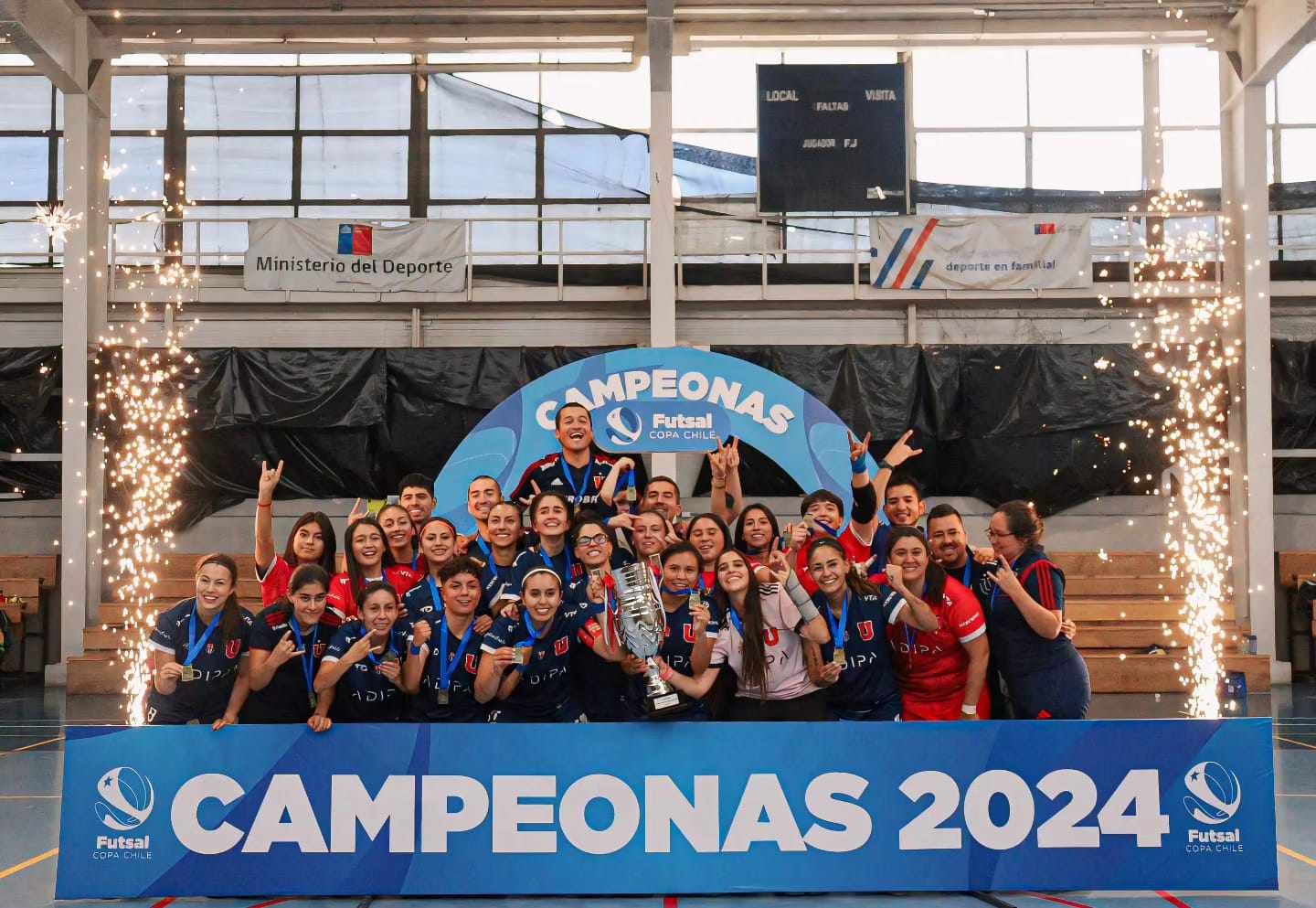 La “U” venció a Santiago Wanderers y conquistó la Copa Chile Futsal Femenina