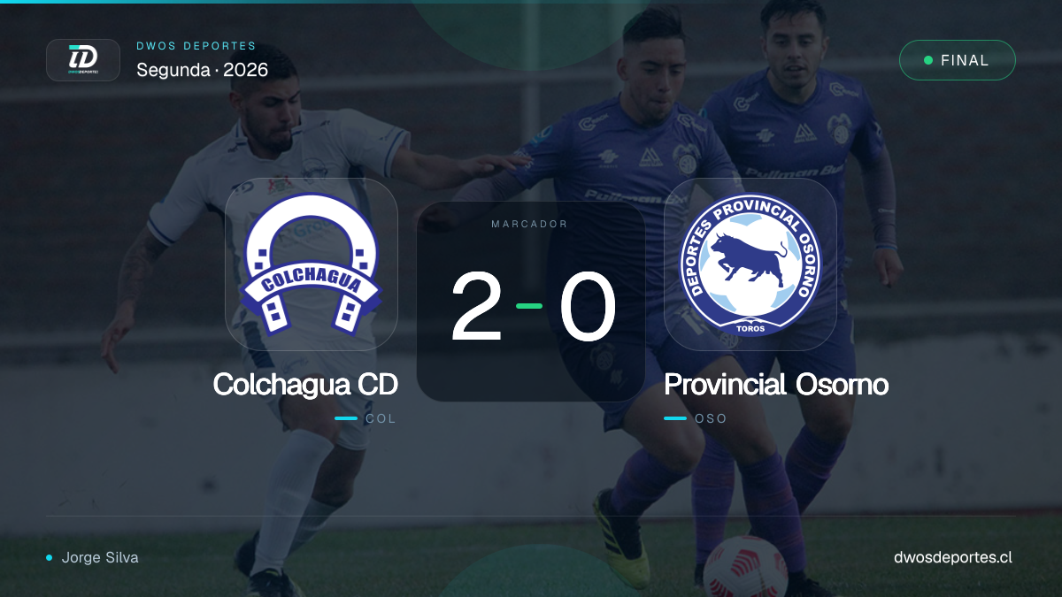 Colchagua CD 2-0 Provincial Osorno: resultado, goles y resumen